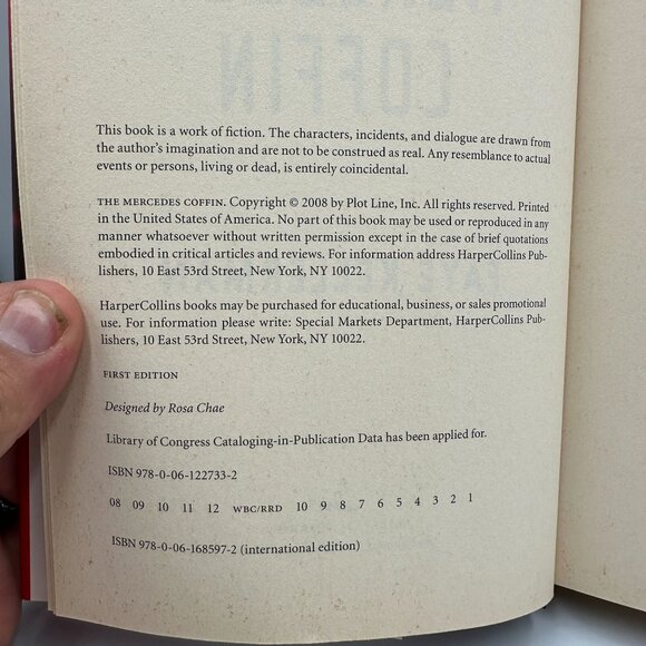 The Mercedes Coffin Faye Kellerman 1st Edition Hardcover 2008 Fiction Mystery - Picture 3 of 3